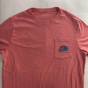 Vineyard Vines Pink Lacrosse Short Sleeve Tee Casual Comfort